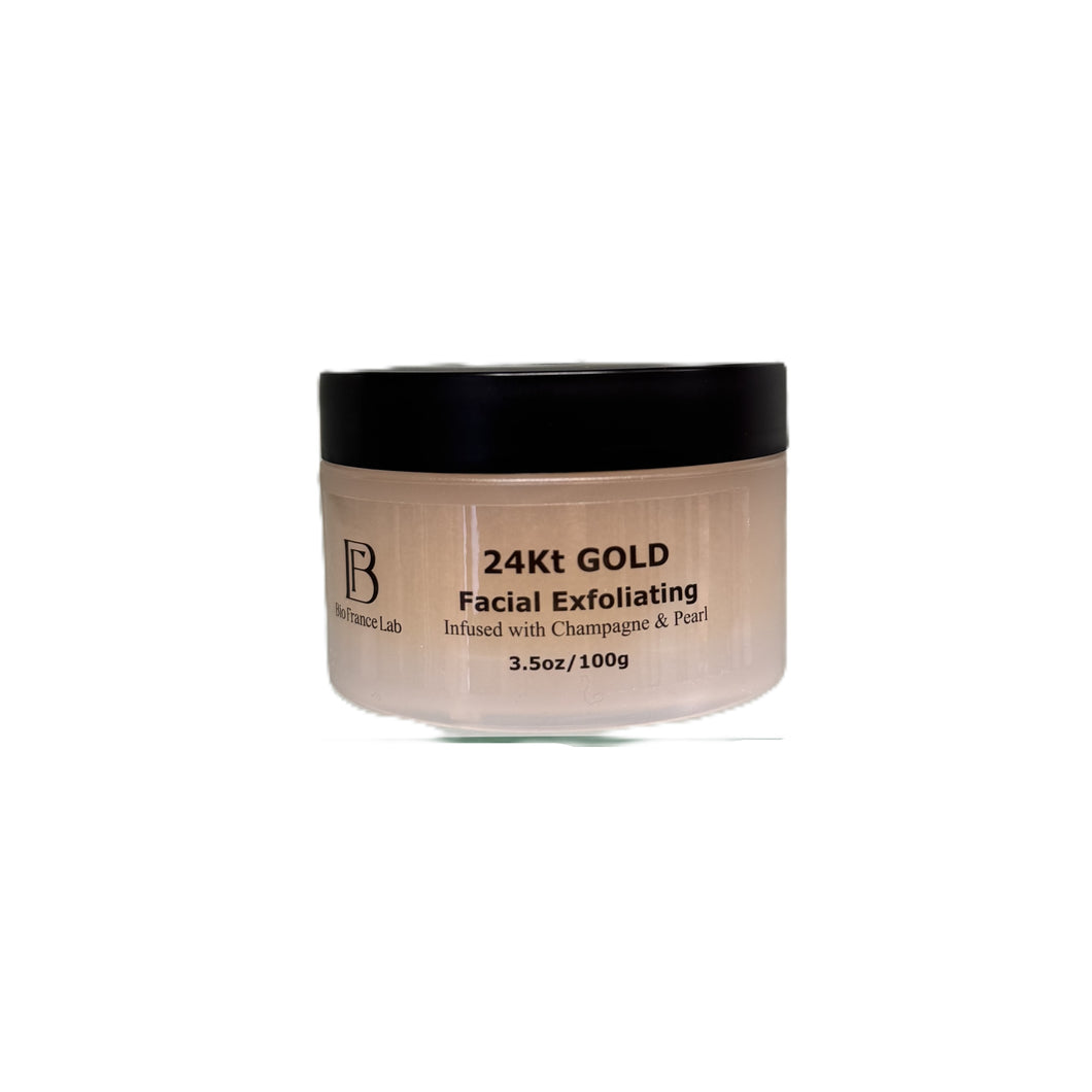 24Kt Gold Facial Exfoliator scrub 3.5oz new seize
